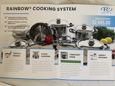 Rainbow 22 Piece Cookware Set LIFETIME WARRANTY Genuine Rainbow Product
