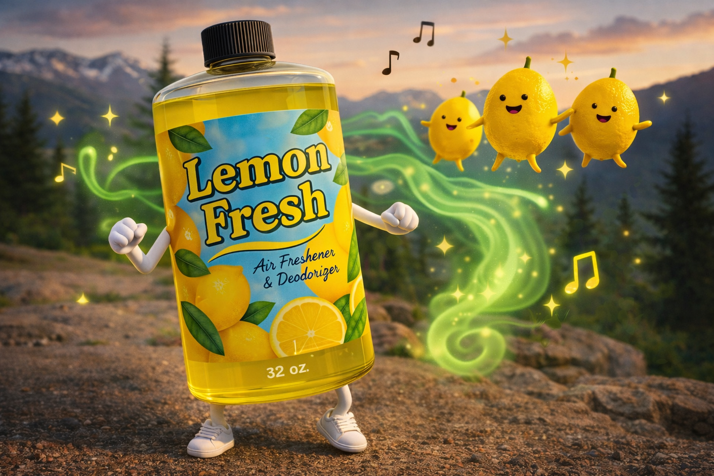 Water Vacuum Lemon Fresh Deodorizer DOUBLE THE SIZE!! 32oz bottle
