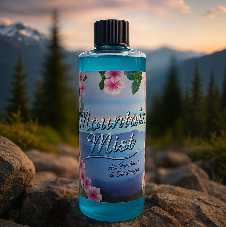 Water Vacuum Mountain Mist deodorizer DOUBLE THE SIZE!! 32 oz bottle